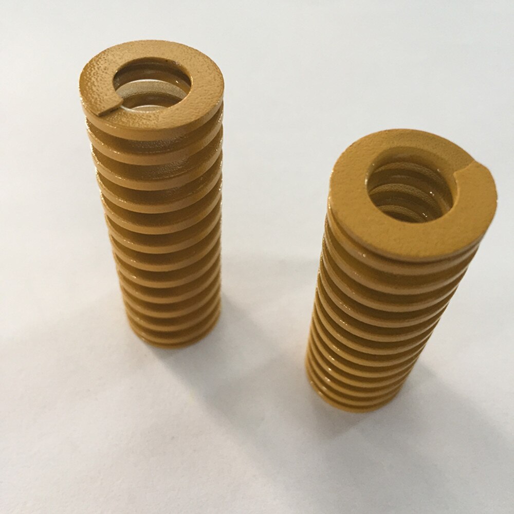 2Pcs Yellow Spiral Stamping Compression Die Spring 16 x 8 x 20/30/50/60/80/100mm