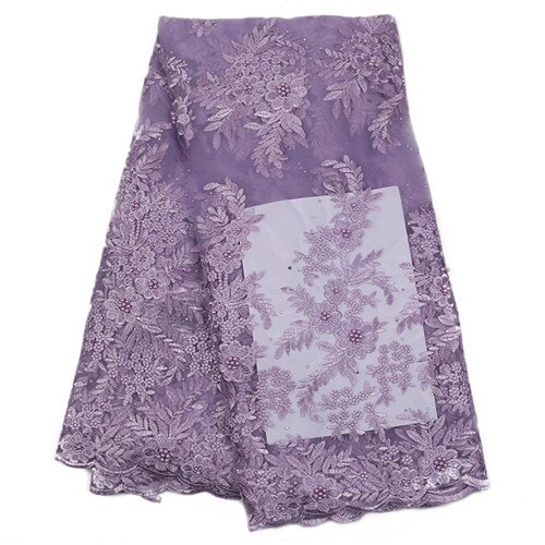 Afrikansk blondestof ,fransk tyl blondestoffer,broderi 3d blomster snørebånd til nigeriansk brudekjole  ks2291b: 2291b- 3
