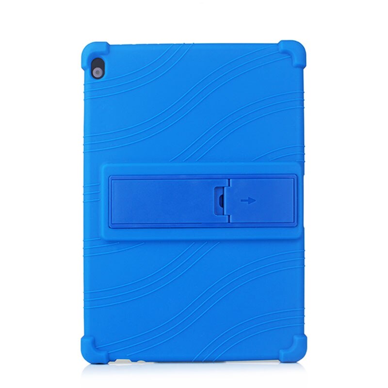 Voor Lenovo Tab M10 TB-X605F X505F Tab P10 TB-X705F TB-X705L 10.1 Inch Tablet Beschermhoes Soft Silicon Case + Film + Pen: navy