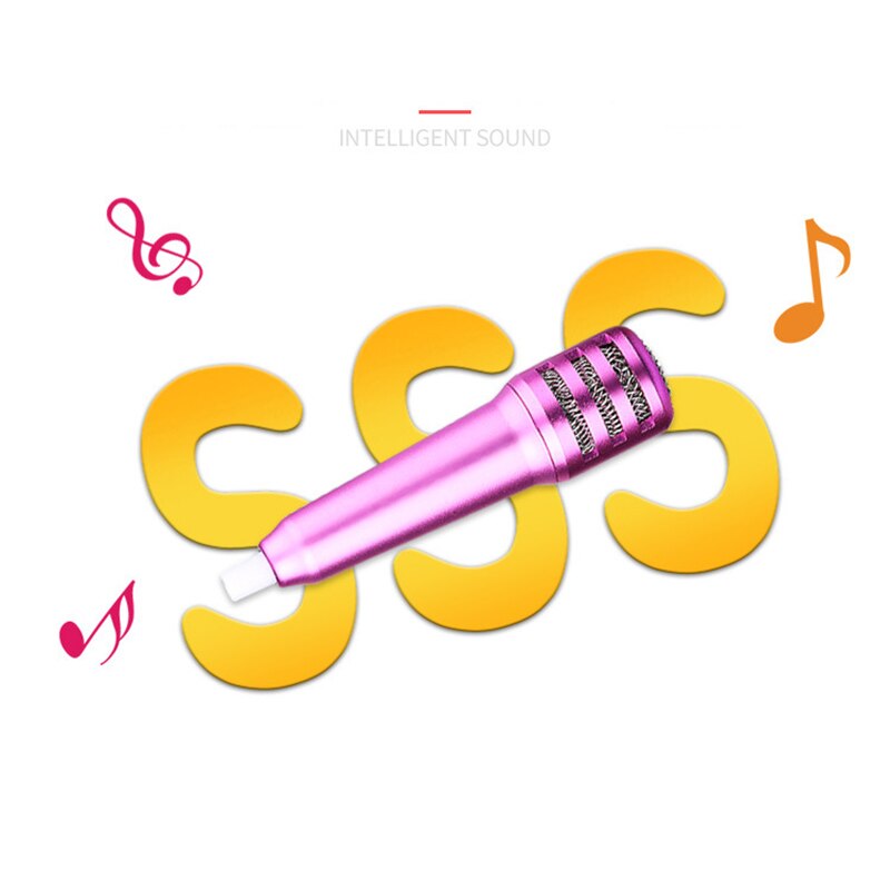 Mini K Song Recording Mic Microphone with Earphones for Phone Computer UY8