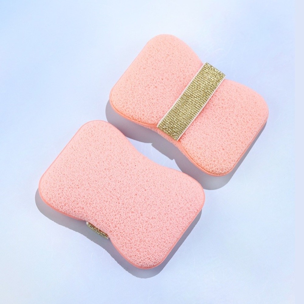 2PCS Thickened Exfoliating Soap Bag Sponge Material Comfortable Bath Foaming Sponge Soft Portable Soap Foaming Net Shower Use