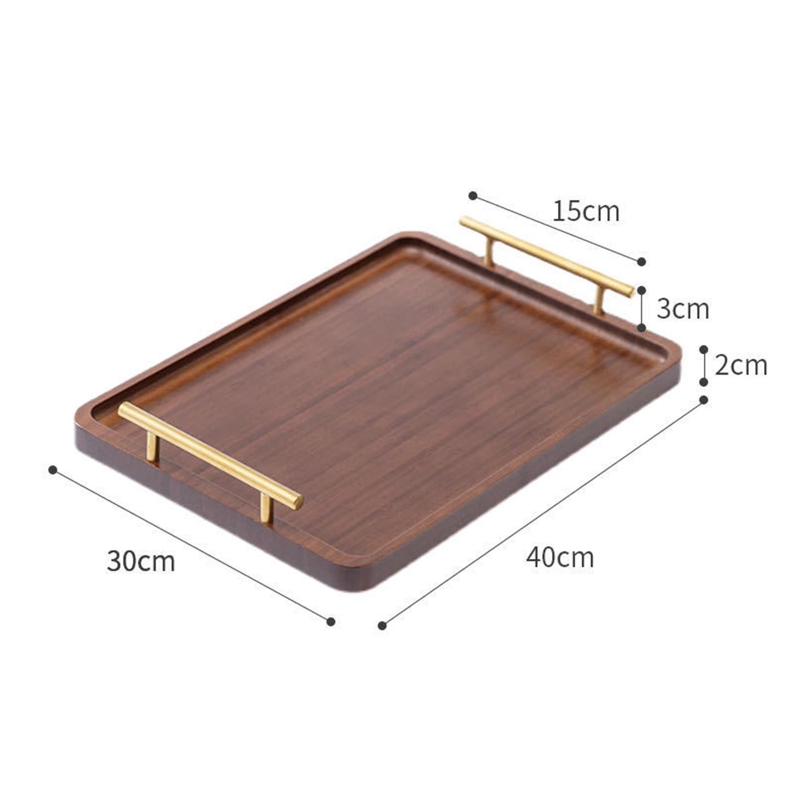 Holz Serviert ablett mit Griffen Brett Snacks Platte Holzplatte Couch tisch Tablett für Party Hochzeit Tisch dekor Theke essen