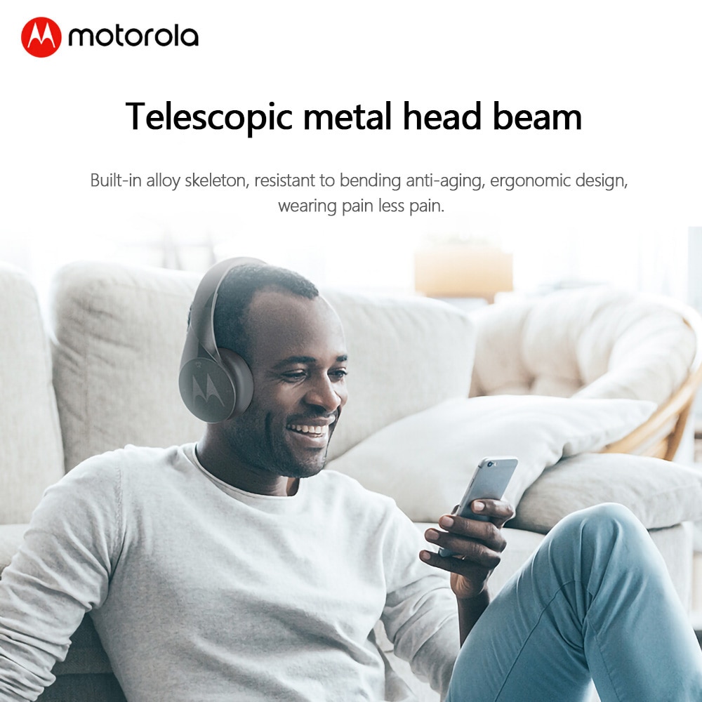 Motorola Pulse Escape Plus Bluetooth Hoofdtelefoon Draadloze Game Hoofdtelefoon Wowoofer Stereo Noise-Verlagende Headset Opvouwbare Headset