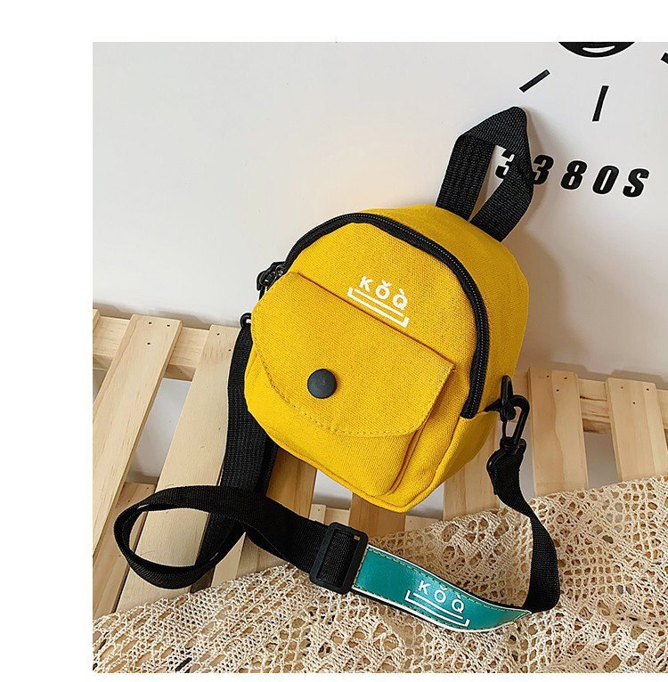 Petit sac à bandoulière pour femmes, sacoche à épaule pour étudiant, sacoche en toile, à la , commerce extérieur, fabricant,: yellow