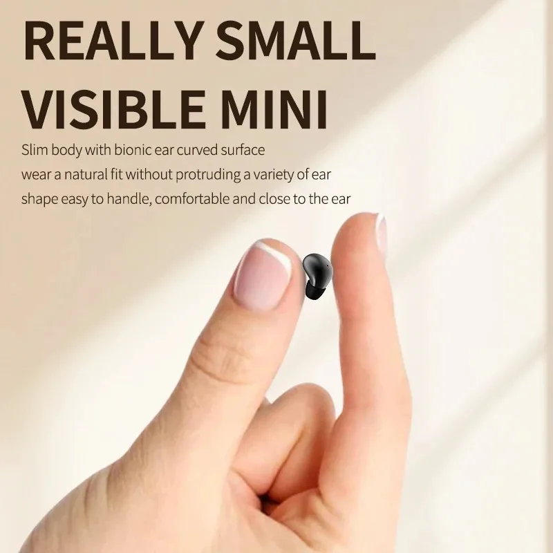 MINI13-N Ultra Small Mini Invisible Wireless Bluetooth Earphones In Ear Sleep Earbuds Noise Reduction Game Call Headphones