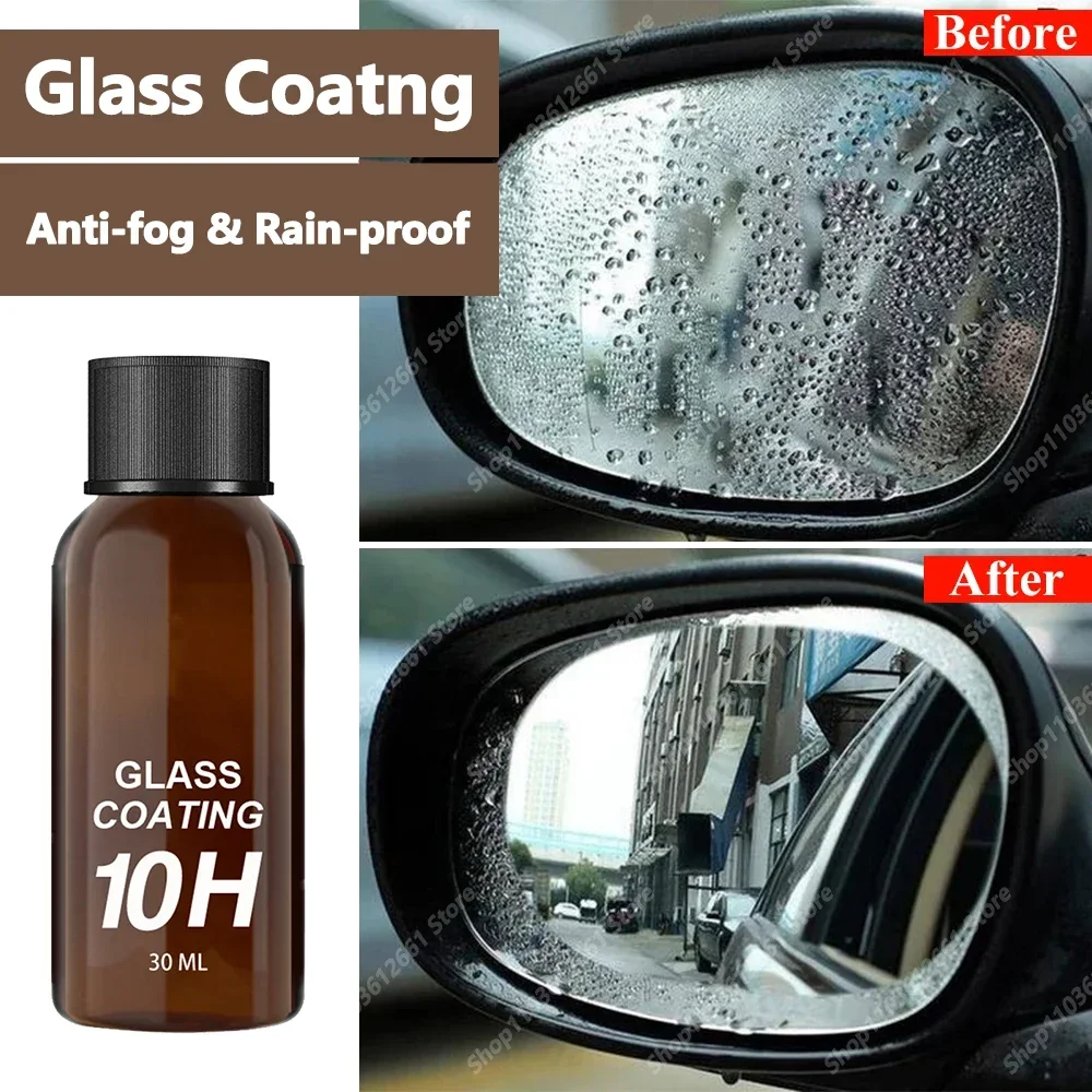 Revestimiento de vidrio para coche, limpieza de ventanas de coche, elimina las manchas, elimina la suciedad grasa, pulido de ventanas de coche, agente impermeable a prueba de polvo