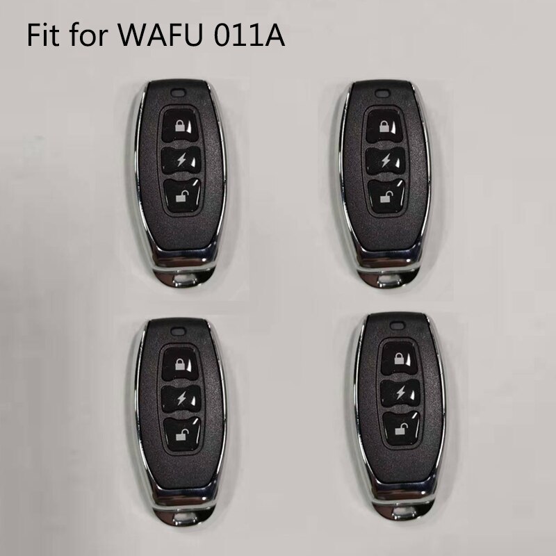 WAFU, 433 MHz, controlador remoto de la cerradura de la puerta de Control remoto clave para WF-010 WF-019 WF-011A Invisible cerradura de la puerta: 4pcs For 011A