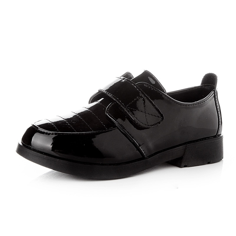 Kinderen Schoenen Voor Jongens Formele Gelegenheden Kids Lederen Schoenen Zwart Pu Patent Bright Huid Klassieke Party Bruiloft Schoenen 27-38