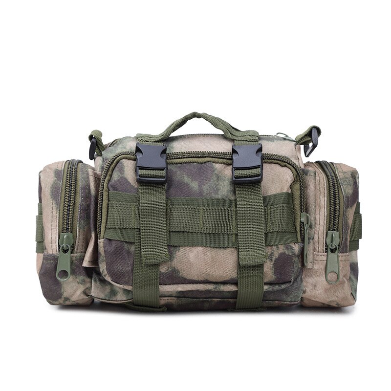 Fishing Outdoor Tackle Bait Bag Waterproof Waist Shoulder Carry Storage Camouflage Sports Simplicity Casual: ruins camouflage