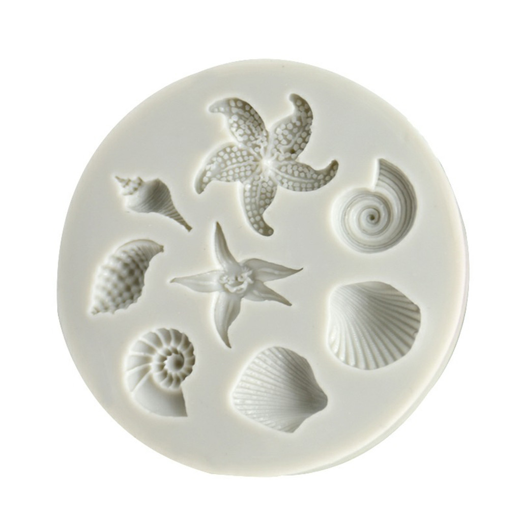 Zmhegw Diy Cakevorm Zeedieren Conch Shell Fondant Cake Candy Cake Decoratie Gereedschappen Keuken Dessert Tool #1975