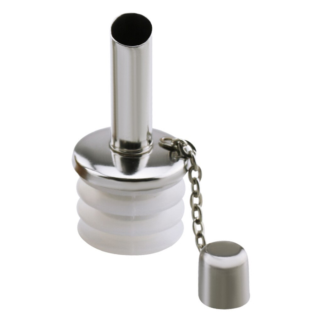 Wine Pourer 2Pcs Stainless Steel Alcohol Liquor Spouts Bottle Dispenser Wine Bottle Stopper With Cap Wine Accessories: 2