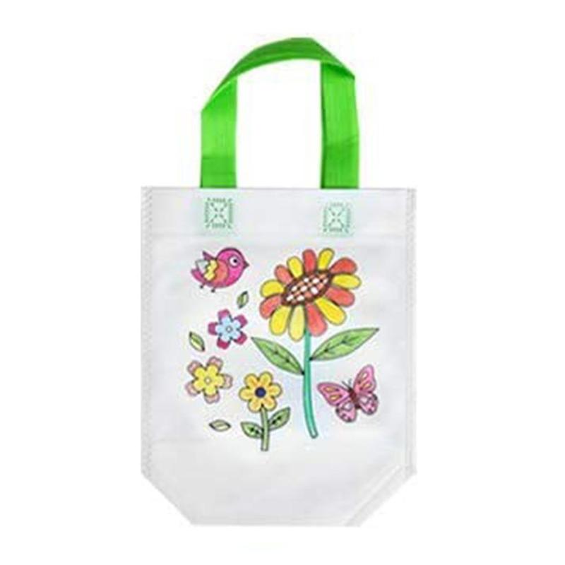 Diy Milieubescherming Graffiti Tas Handgemaakte Voor Kinderen Kleuterschool Puzzels Kinderen Zakken Schilderij Tote U1V5