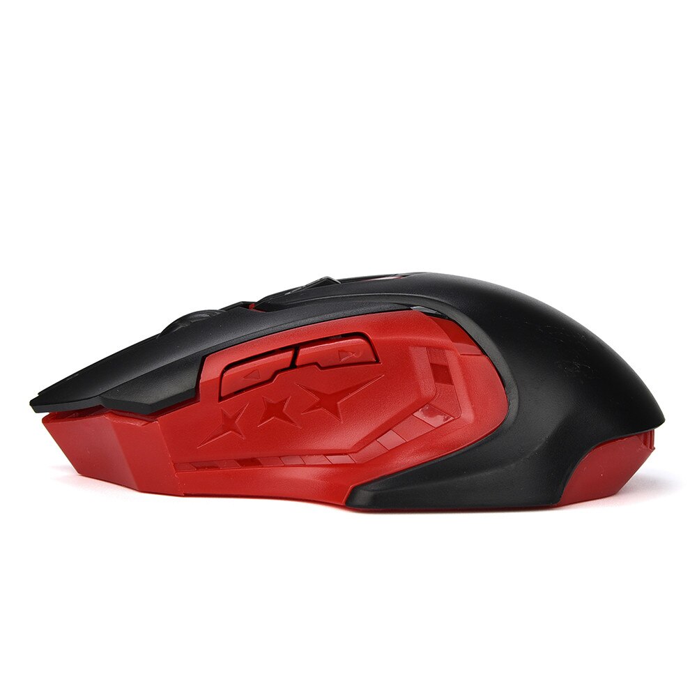 Mouse óptico profissional sem fio 6 teclas, 3200dpi 2.4ghz para jogos, para computador, mouse, pc, laptop, conecte e jogue mouse gamer # sw