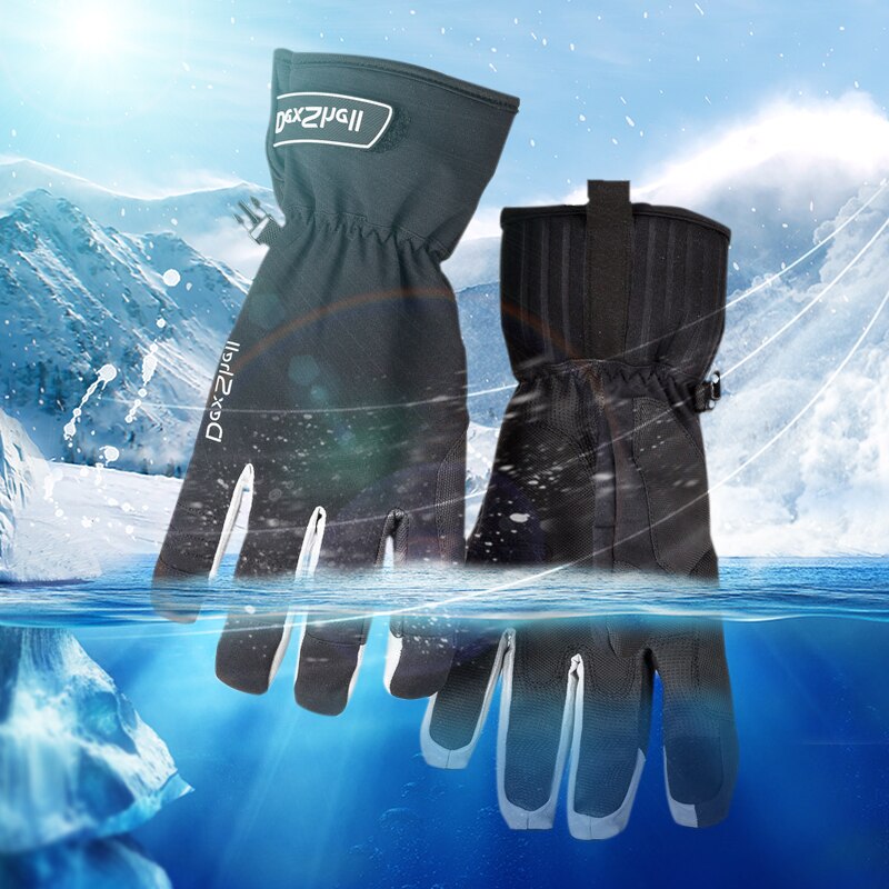 Waterdichte Winter Warme Handschoenen Mannen Ski Handschoenen Snowboard Handschoenen Motorrijden Winter Touchscreen Sneeuw Windstopper Handschoen