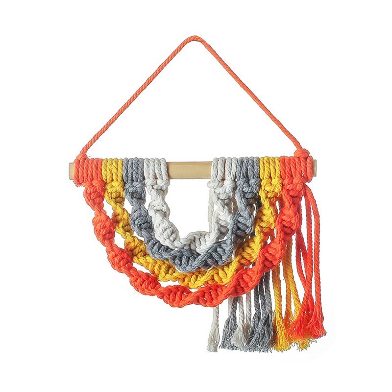Bohemian Macrame Wall Hanging Tapestry Wedding Wall Decoration Backdrop Wall Decoration Home Bedroom Living Room Wall Ornament #: D