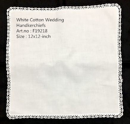 Set van 12 Mode Dames Zakdoeken Wit Katoenen Kant Wedding Bridal Zakdoeken Hanky Moeder van Bruid Bruiloften 12x12 "-inch