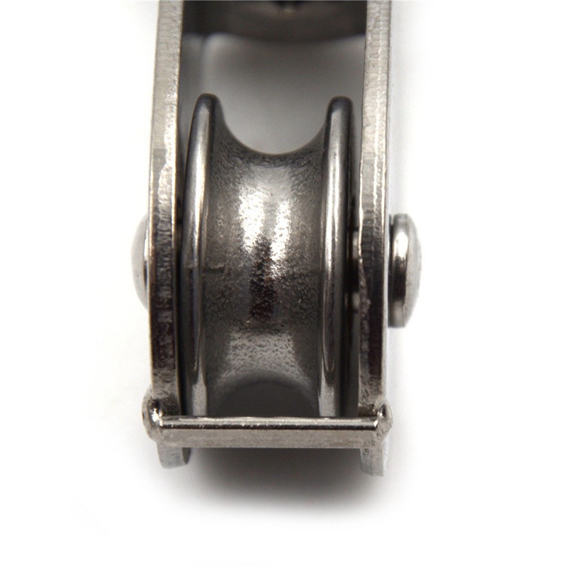 Steel Wire Pulley Stainless Steel M20 Heavy Duty Steel Single Wheel Swivel Lifting Rope Pulley Block For Wire Rope