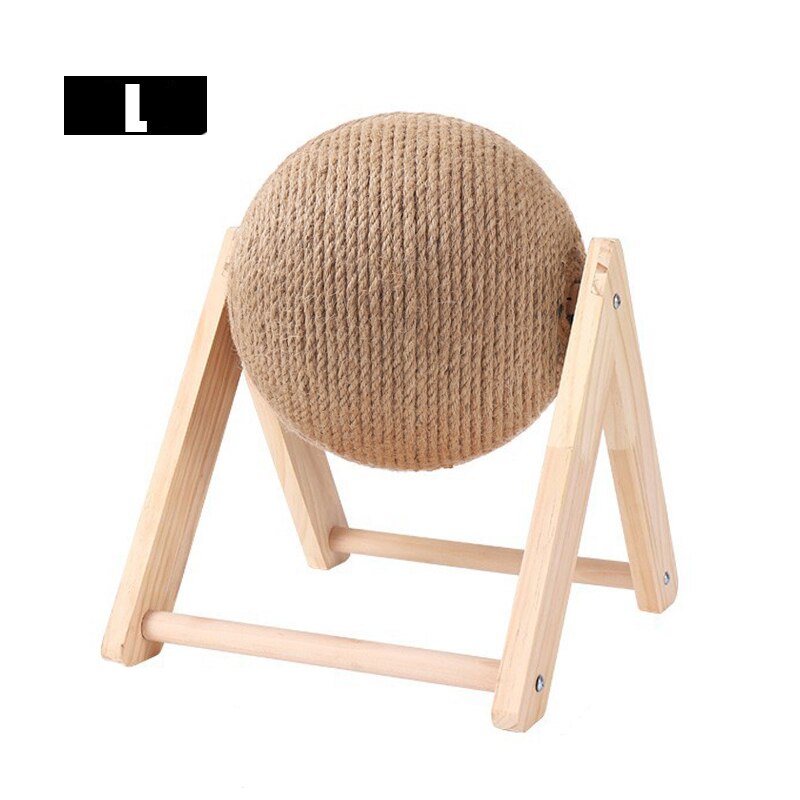 Scratball Toy Kitten Sisal Board Cat Scratcher Sisal Rope Ball Kitten Interactive Grinding Paws Toys Scratch Board Pet Furniture: B-V type-L