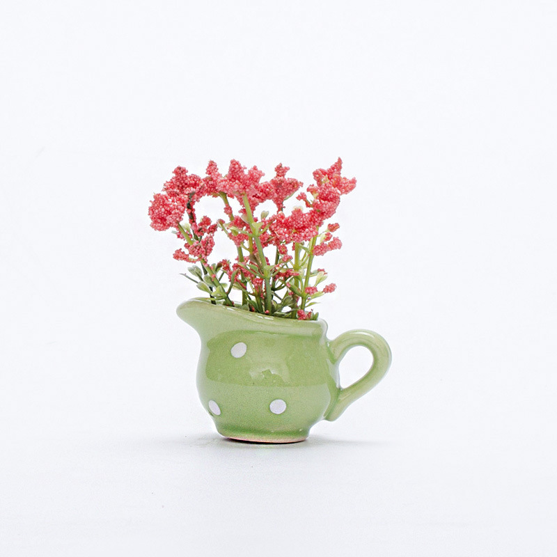 Ceramics Refrigerator Magnet Sticker Flower Vase Fridge Magnets Refrigerator Magnets Home Decor Mini Bonsai Plant Fridge Magnets: black