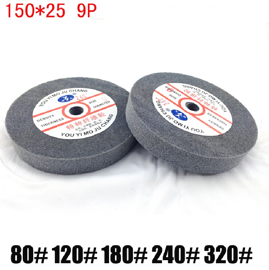 Nylon faser edelstahl Metall Polieren Schleifen vlies zeichnung Rad 150x25mm 9P 1 stück preis