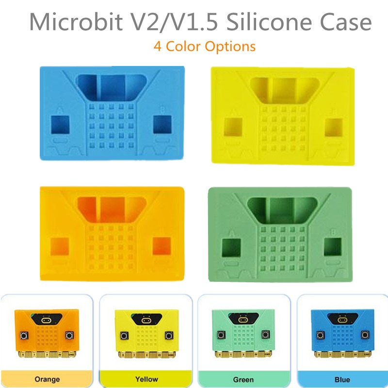 Micro: Bit Siliconen Case Microbit V2 Beschermhoes Compatibel Met V1.5/ V2 Board