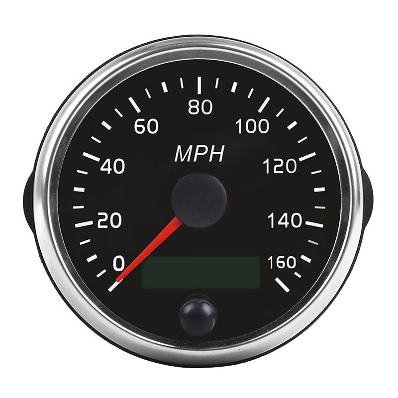 Universal MPH GPS Speeeter Oeter 160MPH for Car Motorcycle Tractor Truck with Backlight 85mm 12V/24V: Default Title
