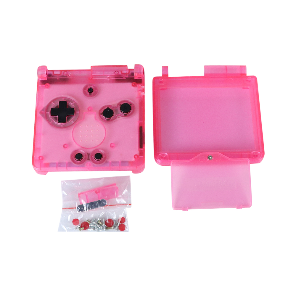 Funda transparente para GBA SP, carcasa de repuesto para Game Boy Advance SP, 1 piezas: Rosa