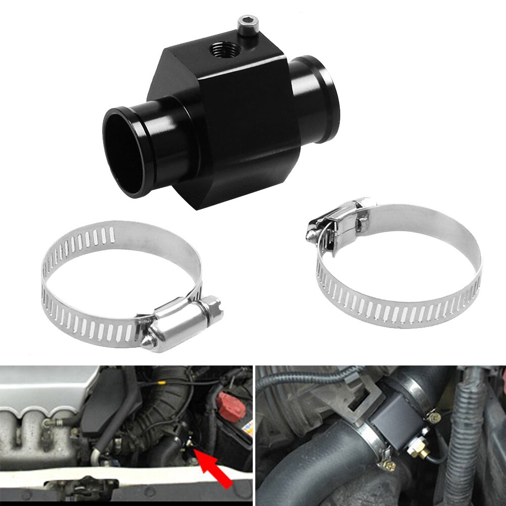 1pc Car Water Tem Meter Sensor Temperature Gauge Joint Pipe Adaptor 28-40mm M8617