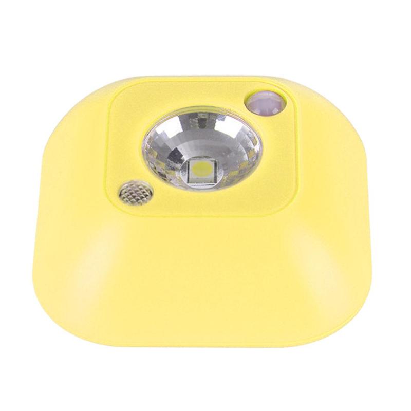 Menselijk Lichaam Inductie Lamp Plastic Ronde Sensor LED Night Lamp Emergency Wit Licht voor Woonkamer Gang Kelder