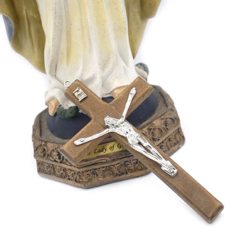 Houten Jesus Cross Hanger Christus Lijden Standbeeld Kruis Religieuze Gebed Jezus Decoratie Religieuze Gebed Hand Houden