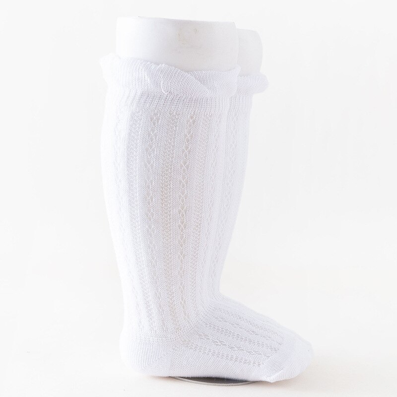 Algodão macio do bebê da menina collants verão da criança crianças meia-calça laço flor do bebê collants para recém-nascidos perna mais quente meias 2 par/lote: G / M (1 To 2Years)