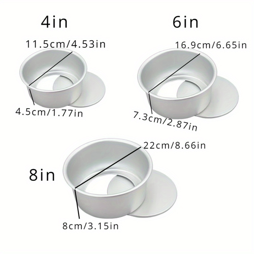 1PC of 4/6/8/inch layered circular cake molds, detachable bottom cake pot set, non stick baking molds, kitchen tools