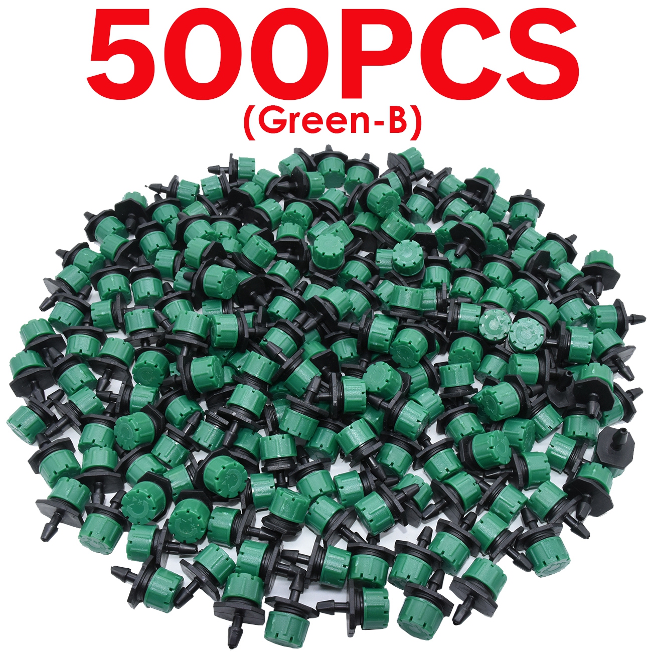 Greenhouse 30-800PCS 4-Type Garden 1/4'' Adjustable Micro Nozzle Drip Irrigation System 4/7MM Watering Sprinkler Emitter Dripper: PURPLE