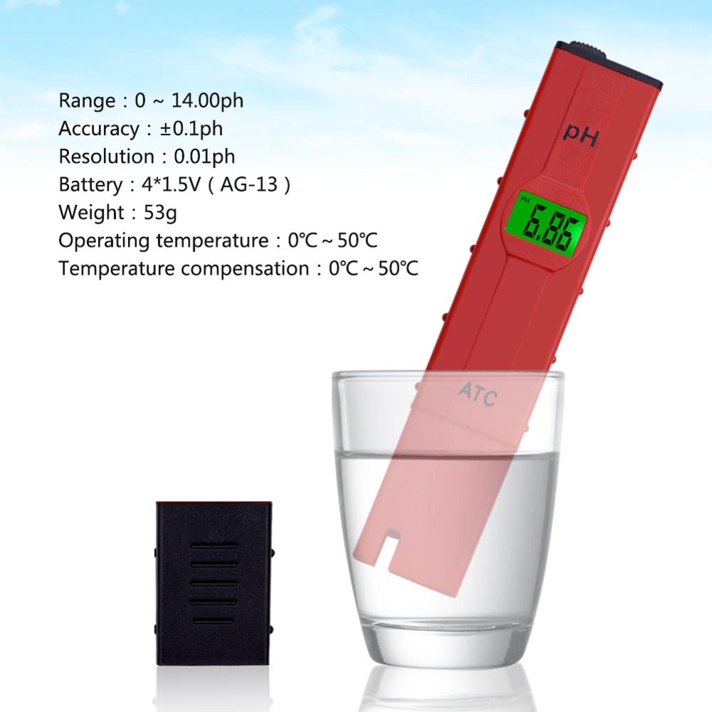 Yieryi TDS PH Meter PH/TDS/EC/TEMP Meter Digital Water Monitor Tester Series for Pools, Drinking Water, Aquariums