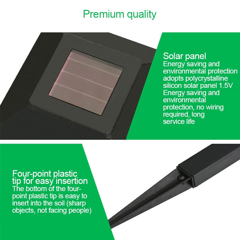 Solar pin Light Outdoor waterproof LEDBuilt-In Stakes garden lawn camping lamp bulb power-saving recharged European style