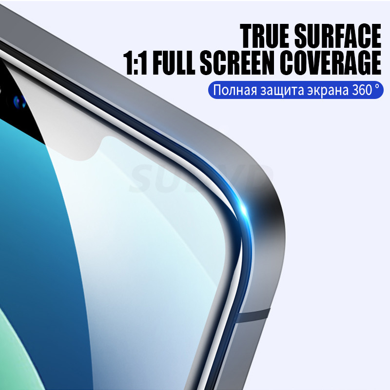 2 Stücke Volle Abdeckung Schutzglas Auf iPhone 11 12 Profi Max XS XR 7 8 6s Plus SE Displayschutzfolie Für iPhone 12 Mini 11 Profi 7 Glas