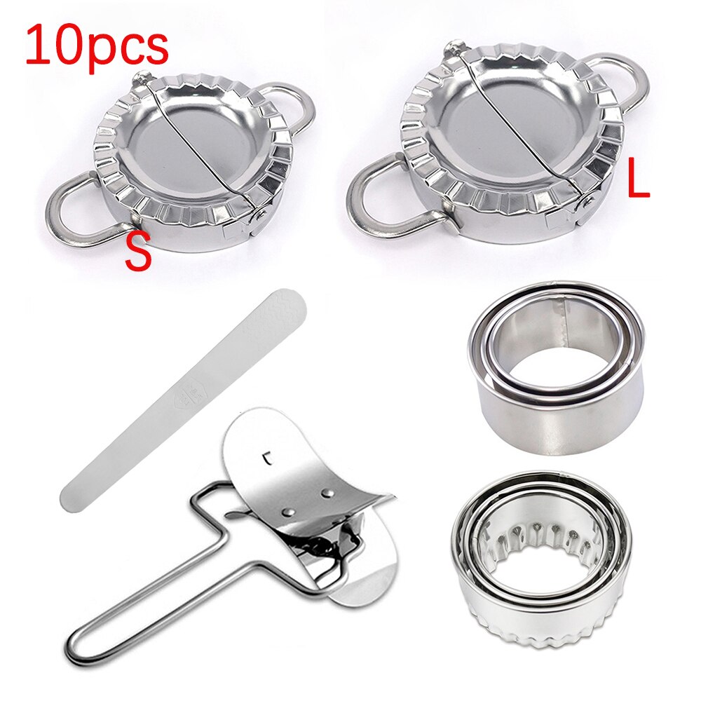 Large Dumpling Mold Ravioli Dough Pastry Tool Cutter Pie Stainless Steel Dumpling Maker Mould Kitchen Tools Cooking Cooker Mould: 10pcs