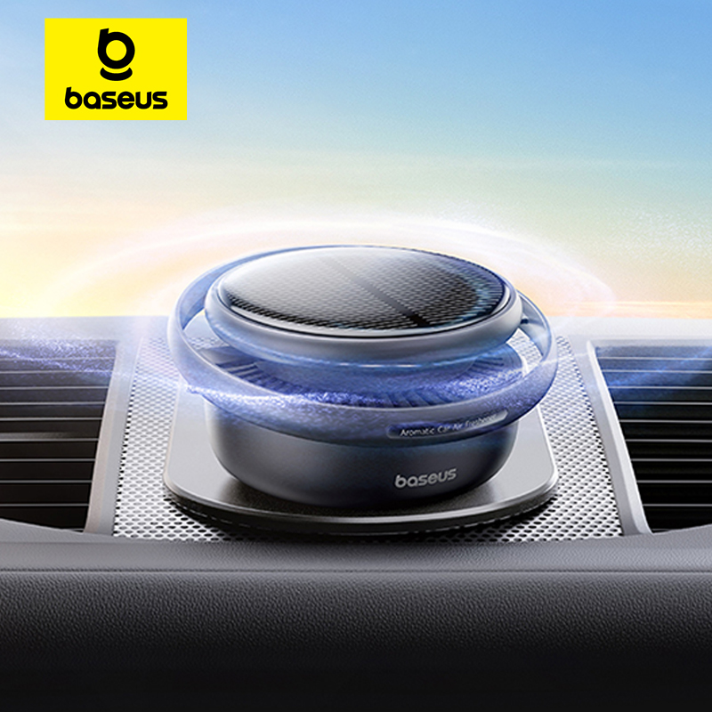 Baseus Solar Auto Luchtverfrisser Auto Smaakstof Ornament Parfum Decor Interieur Auto Accessoires Roterende Aromatherapie Olie Diffuser