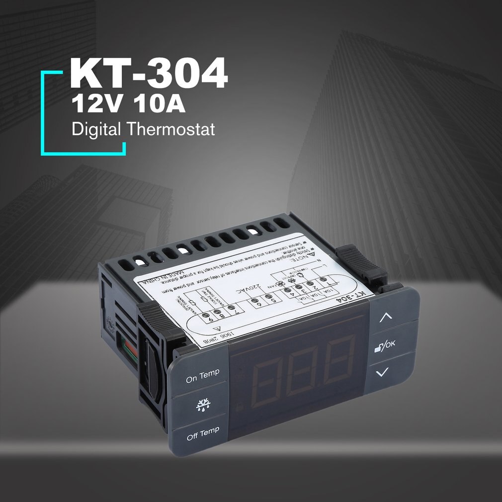 KT-304 Digitale Temperatuurregelaar Thermoregulator Thermostaat Thermokoppel Sensor Met Koeling Ontdooien Ventilator Functie