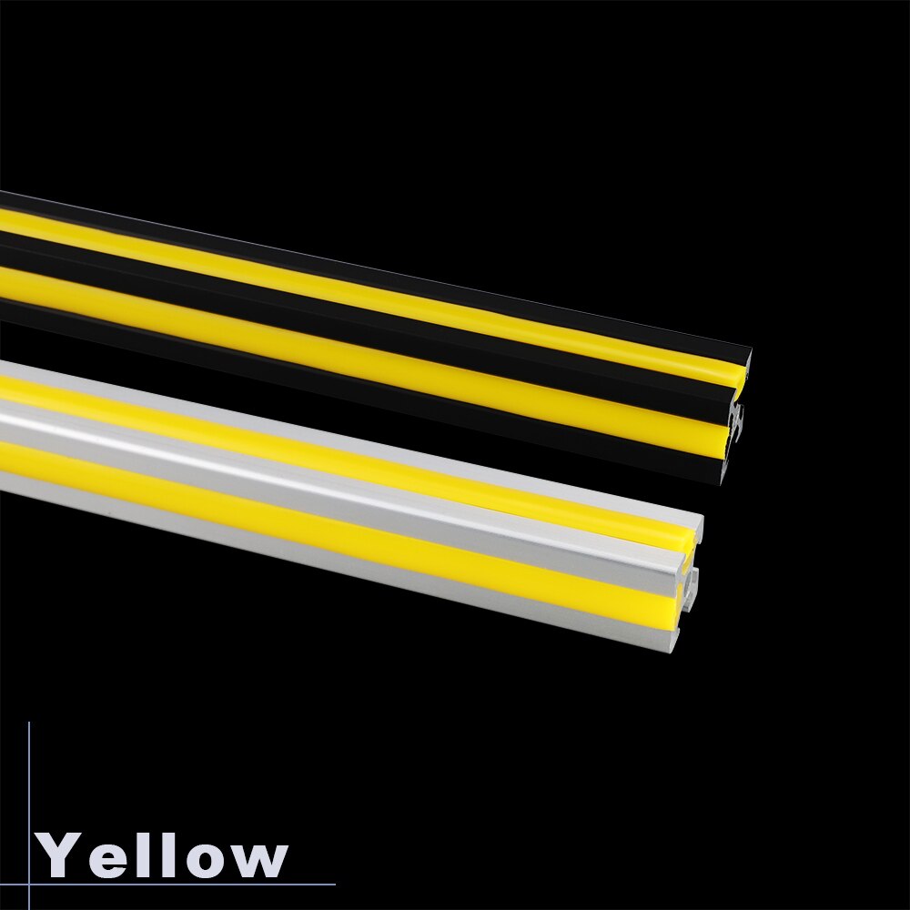 Ender 3/ CR10/ CNC 20 series 6mm sello plano para perfil de aluminio cubierta de ranura suave/Panel rojo/amarillo/Negro/Blanco/azul: YELLOW