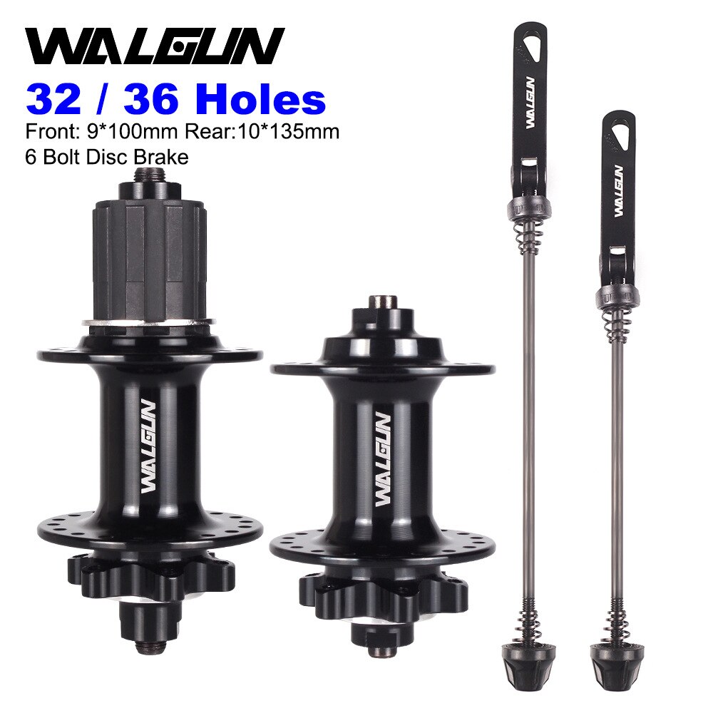 2022 WALGUN Bike Hub 135MM MTB front rear bicycle hubs Quick Release set 32H 36H Disc Brake Hub for 8 9 10 11 Speed Bike Parts