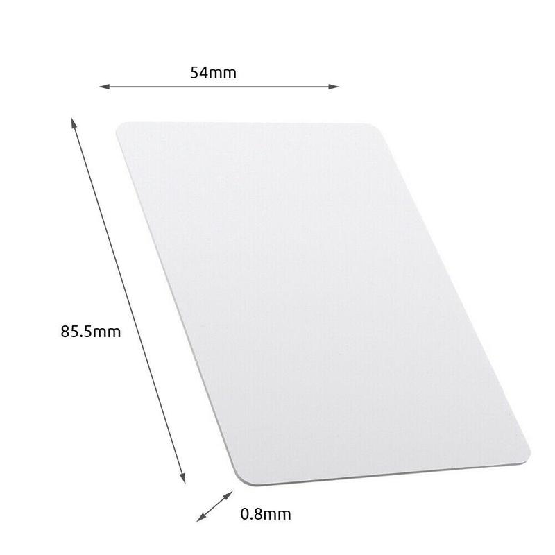 100pcs/lot Pvc Plastic Cards Plastic Business Cards Stamping Double-Sided Printing Plastic Card Plastic Membership Card