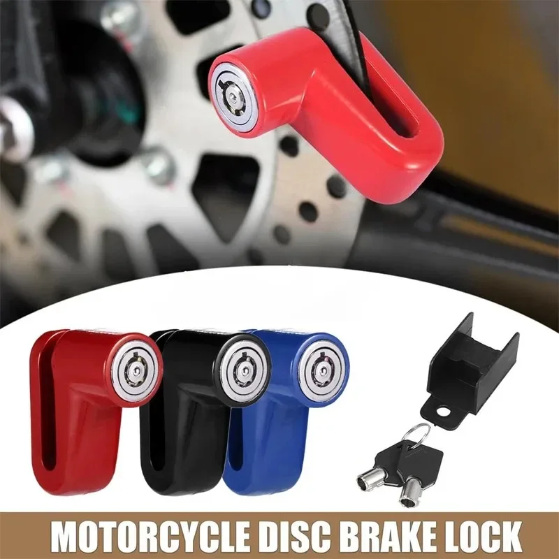 Motorrad-Diebstahlsicherung, Fahrrad-Rad-Scheibenbremsschloss, Vorhängeschloss mit 2 Schlüsseln für Mountainbike, Elektroroller, Motorrad
