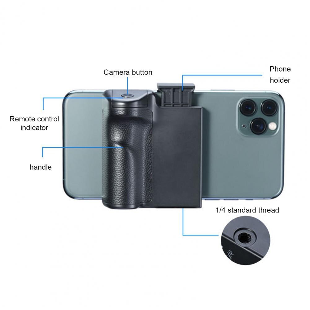 REMAX CapGrip Phone Handheld Selfie Booster - Bluetooth Remote Control - 1/4" Screw Mount - ABS Metal