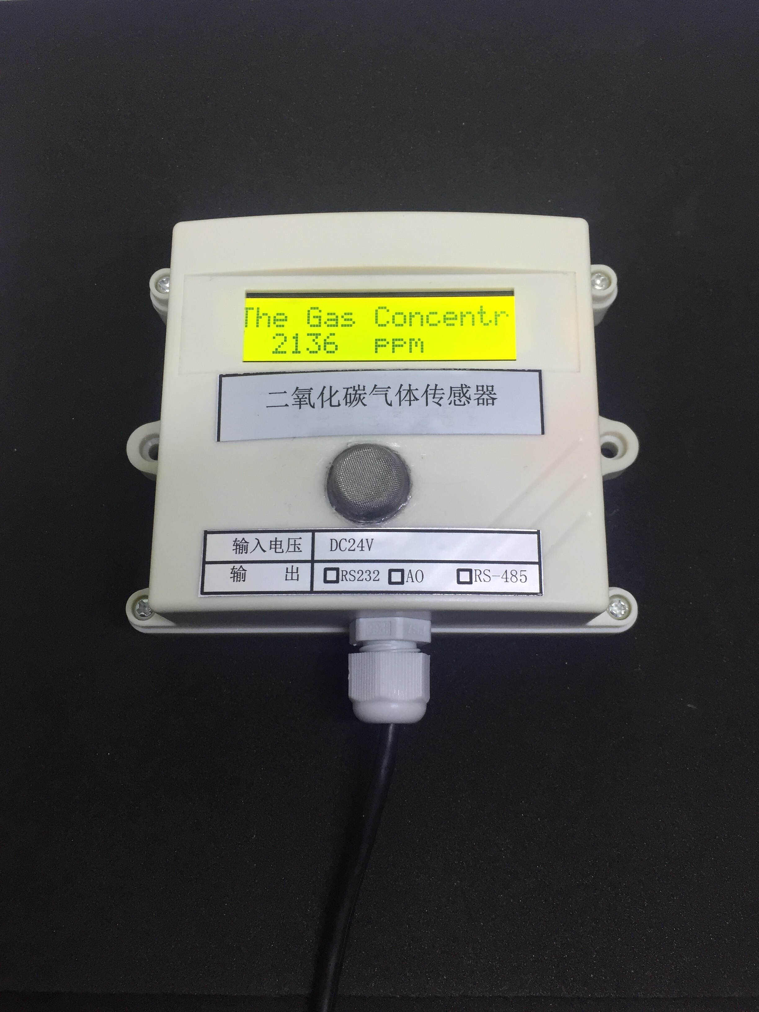 carbon dioxide Gas concentration sensor transmitter CO2 gas sensor online detection 485 plc use