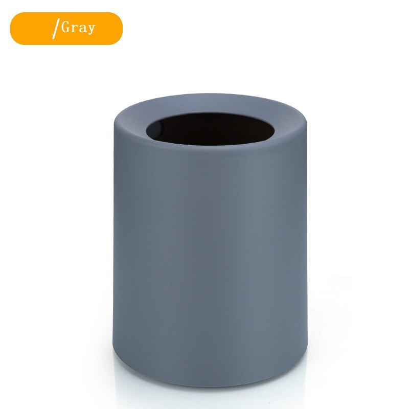 Style nord-européen en plastique mat poubelle bureau salon cuisine salle de bain Double couche poubelle poubelles sans couvercle: 4 / 12l