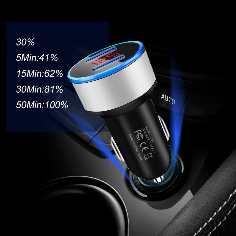 BSLIUFANG podwójna ładowarka USB szybkie ładowanie 3.0 dla adaptera telefonu dla Huawei Mate 30 Tablet telefon komórkowy ładowarka samochodowa szybka ładowarka