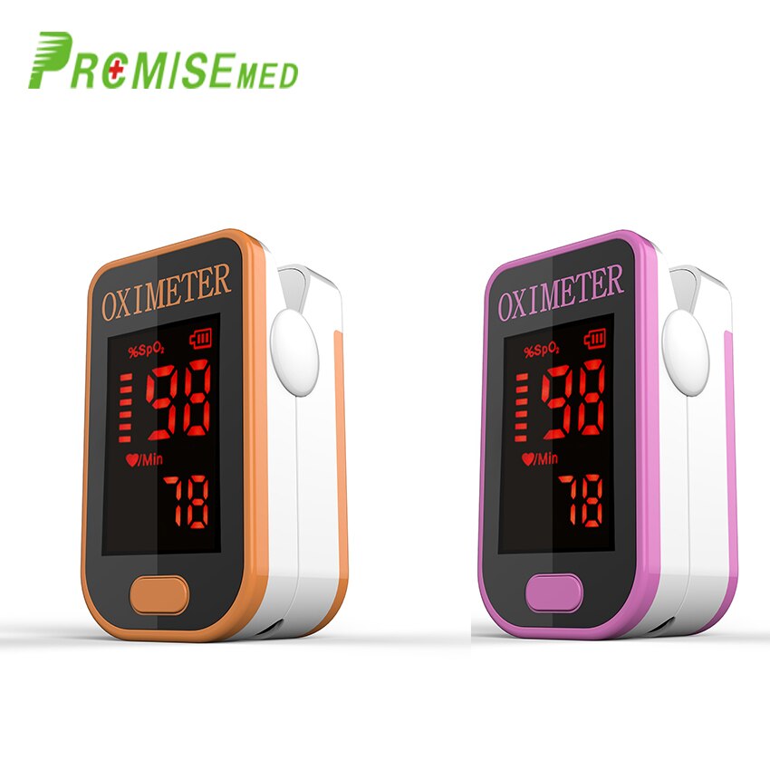 Pro -f4 orange+pink finger pulsoximeter, hjerteslag  at 1 min saturation monitor puls puls blod oxygen spo 2 ce godkendelse