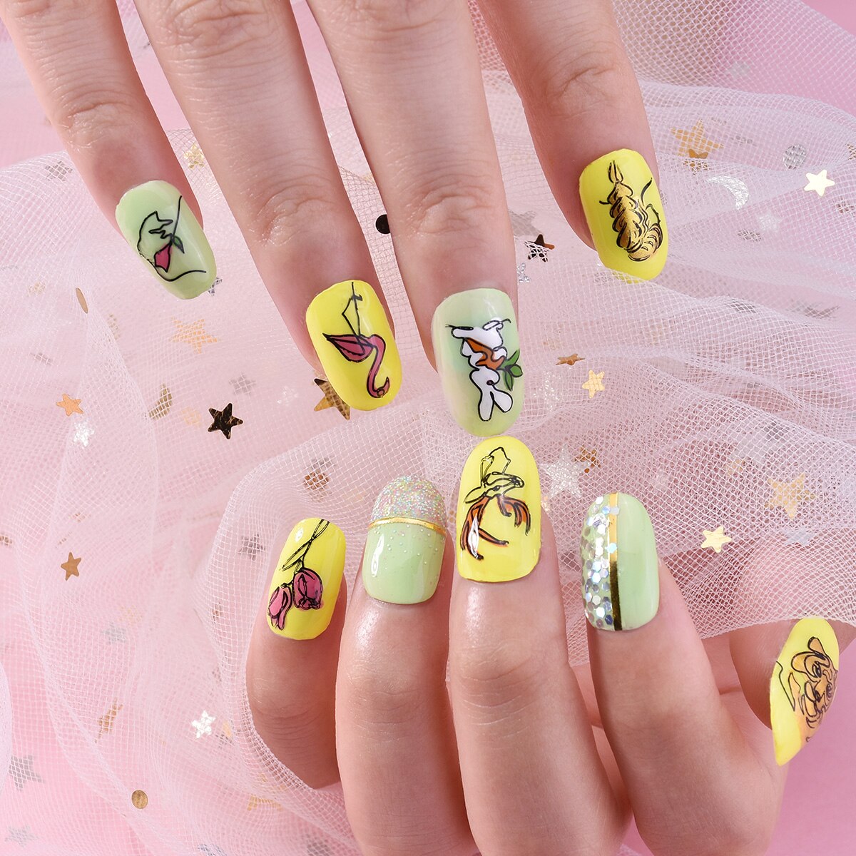 Beauty bigbang-plaques de timbres avec motif géométrique pour manucure, images fleur, pochoirs, pour Nail Art, XL-087