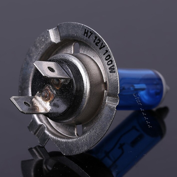 Bombillas halógenas H7 para coche, lámpara de estacionamiento, 12V, 100W, 6000K, superblanca, 2 uds.